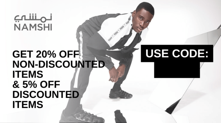 Extra Up to 20% Off Coupon at Namshi